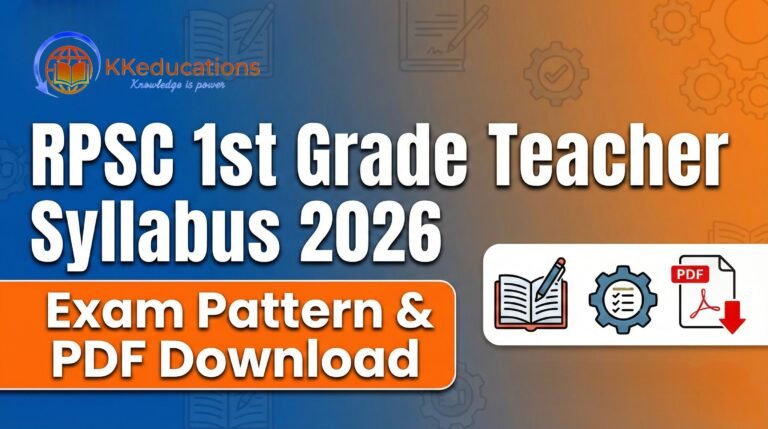 RPSC 1st Grade Teacher Syllabus 2026