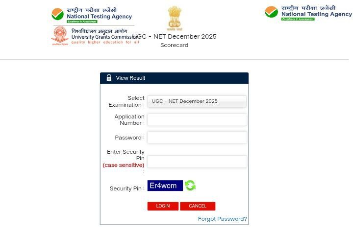 UGC NET December 2025 Result Declared: Download Scorecard at ugcnet.nta.nic.in