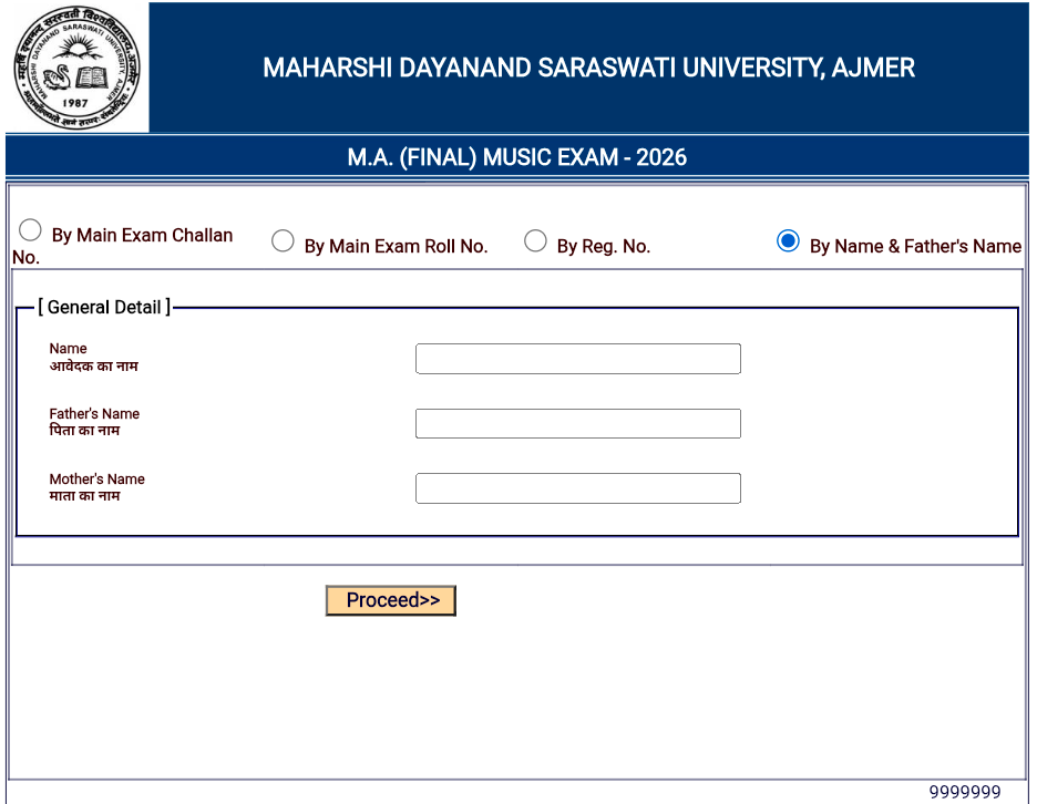 MDSU Ajmer MA/MSc/MCom Exam Admit Card 2026 Released: Direct Download Link