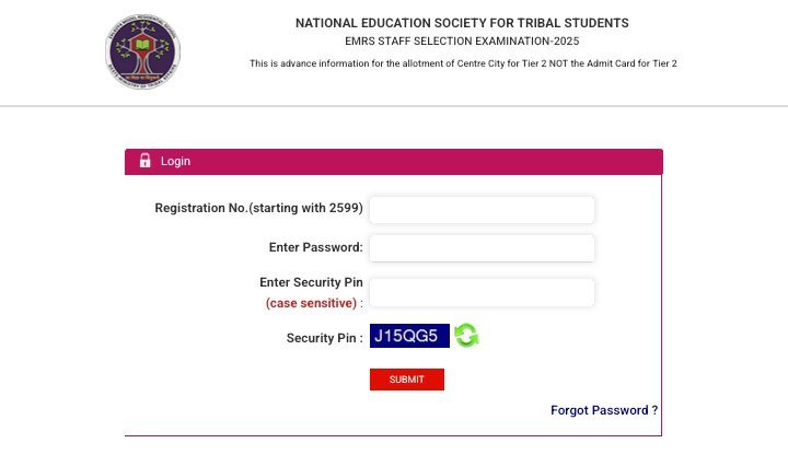 EMRS Tier 2 Exam City 2026 Out: Check Direct Link Here