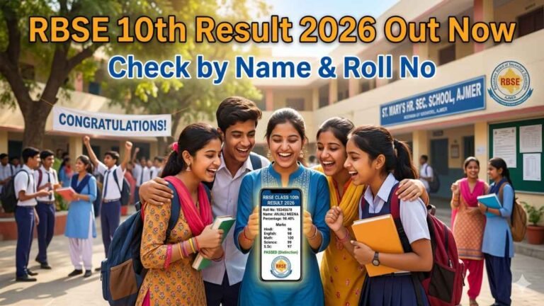 RBSE Board Class 10th Result 2026